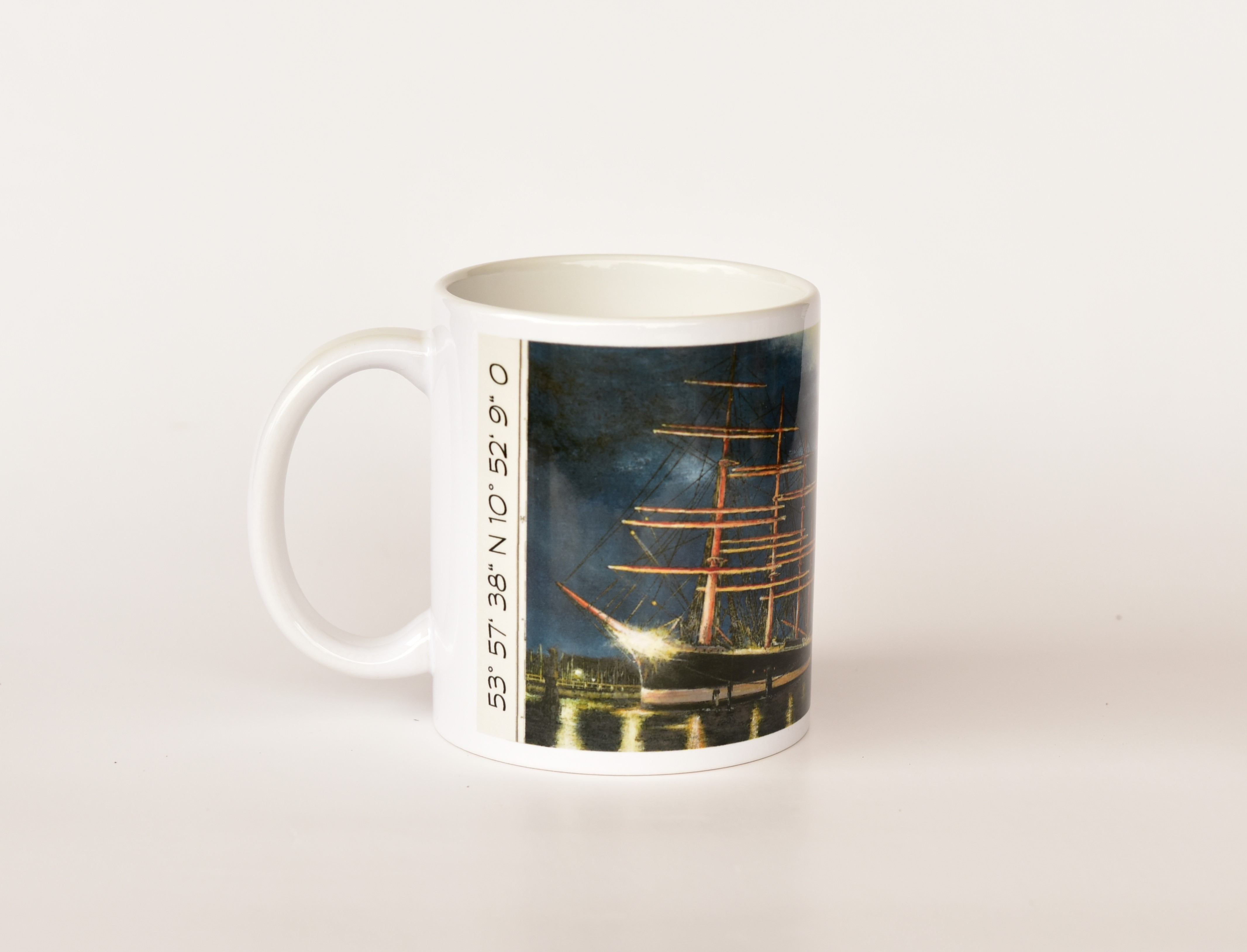 Tasse `Travemünde bei Nacht` 