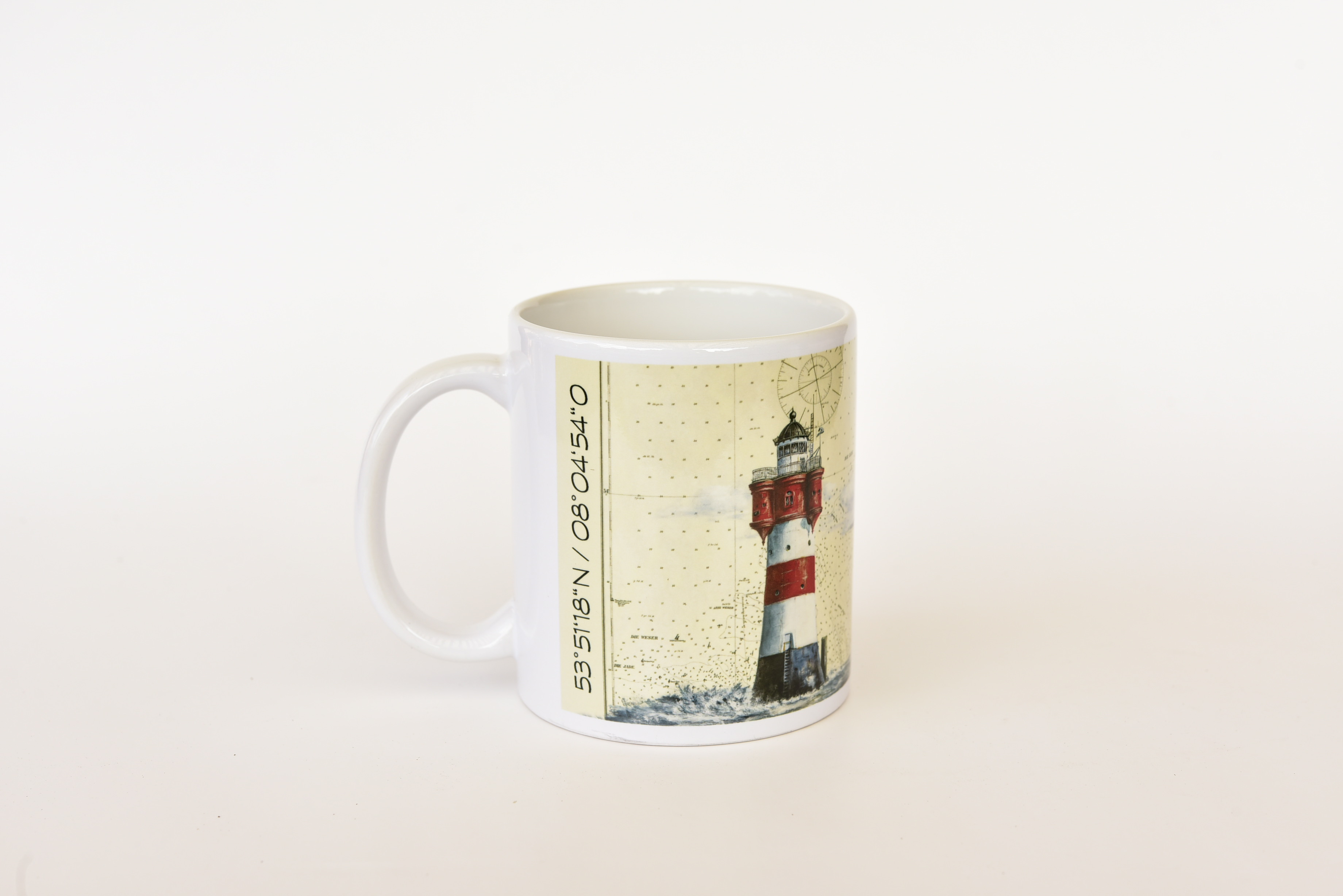 Tasse `Leuchtturm und Gaffelketsch Roter Sand`