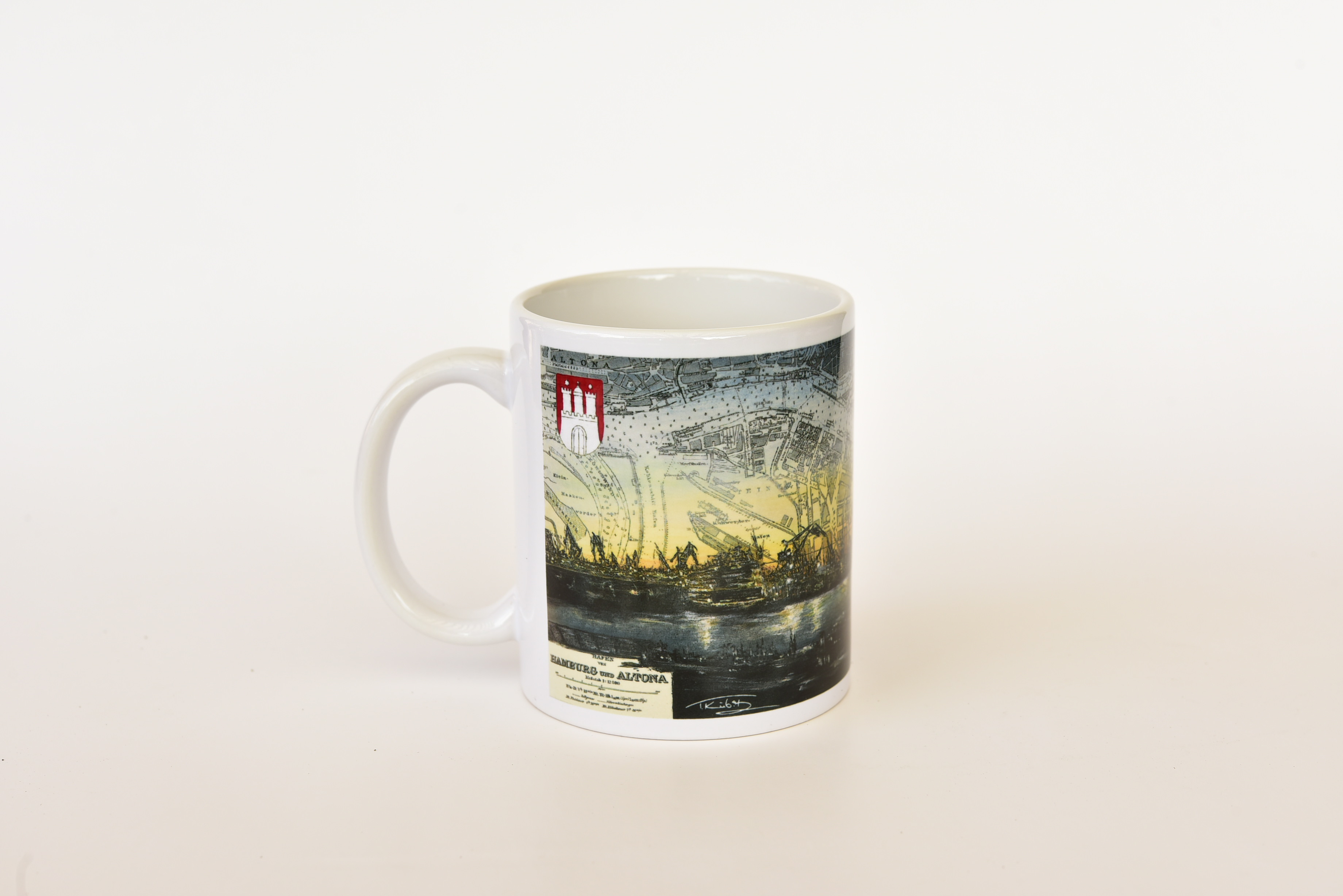 Tasse `Landungsbrücken bei Nacht`
