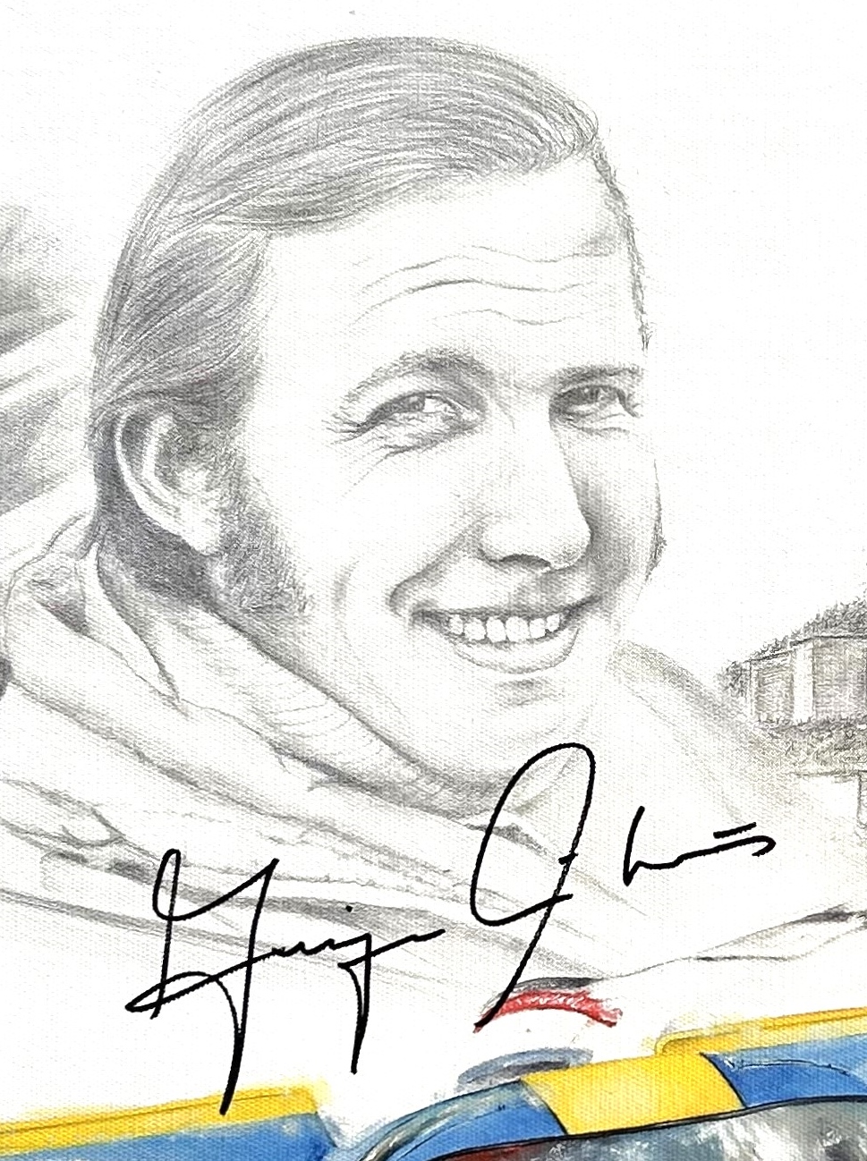 Jürgen Neuhaus `Sieg am Norisring 1970` mit Originalsignatur des Rennfahrers