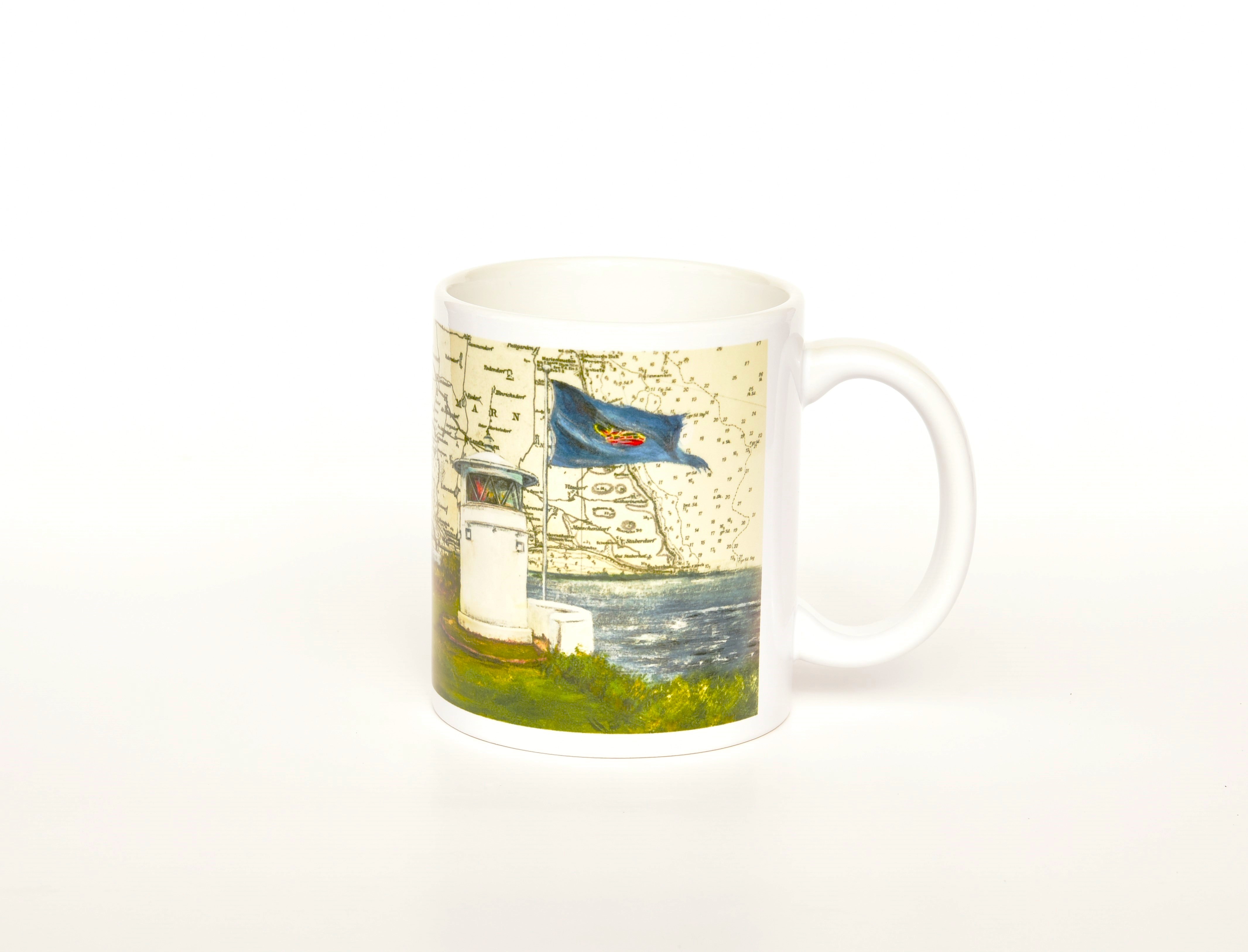 Tasse `Leuchtturm Strukkamphuk auf Fehmarn`   
