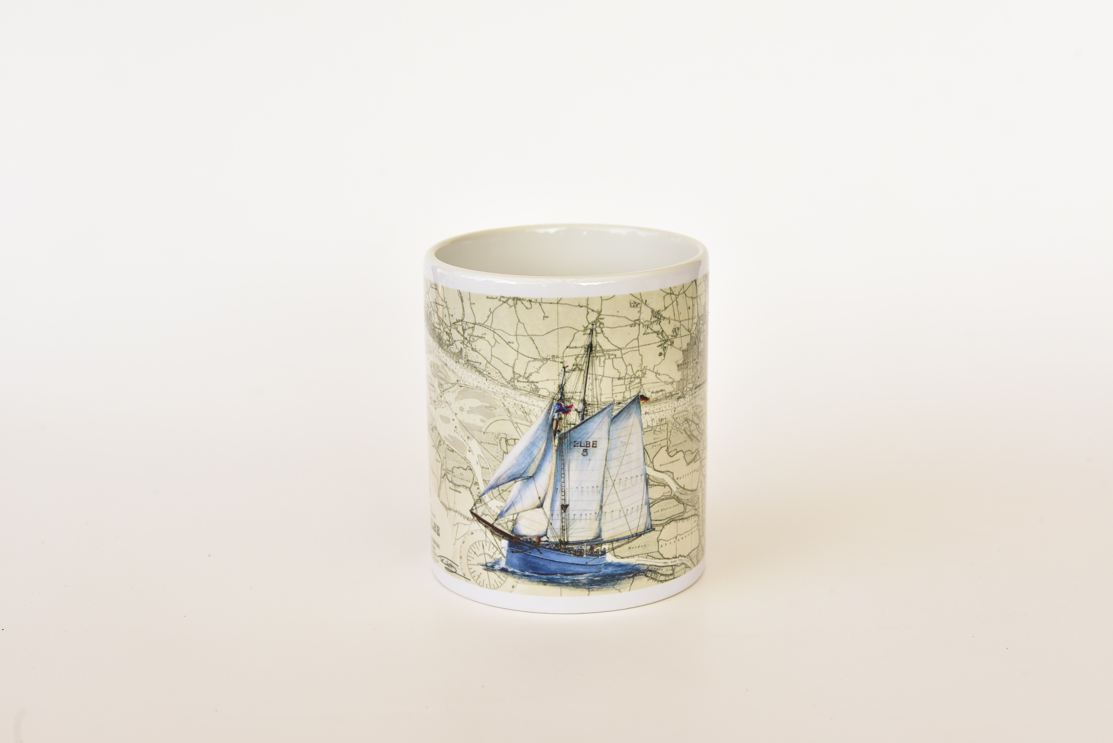 Tasse `Lotsenschoner No. 5 Elbe` 