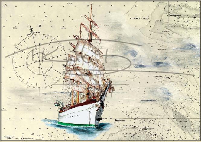 Segelschulschiff Gorch Fock Postkarte 10x15cm