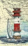 Leuchtturm Kalkgrund, Geltinger Bucht Kunstdruck im Hochformat (40x60cm) | inkl. Passepartout Fotograu & Originalsignatur des Künstlers