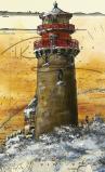 Leuchtturm Kap Arkona Kunstdruck im Hochformat (40x60cm) | inkl. Passepartout Fotograu & Originalsignatur des Künstlers