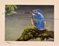 Blaue Stunde Kunstdruck | inkl. handsigniertem Passepartout Vanille (40x50cm)